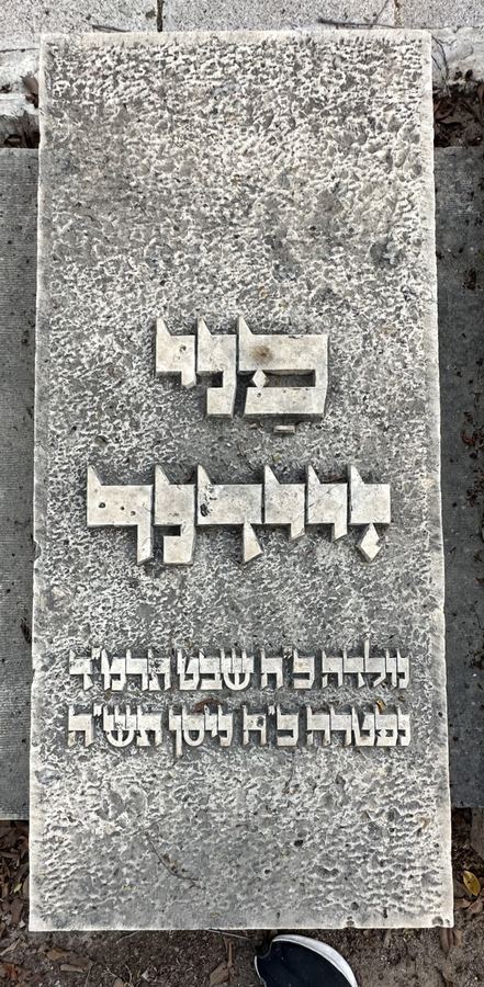 מצבתו של יוסף זיידנר, בית העלמין טרומפלדור, תל אביב